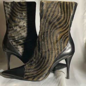 Pony Leather Ankle Boot